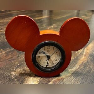 Disney “Mickey Mouse” ears wood clock